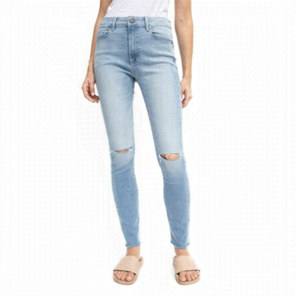 NWT Fidelity | Gwen High Waist Ripped Skinny Jeans In Skyline